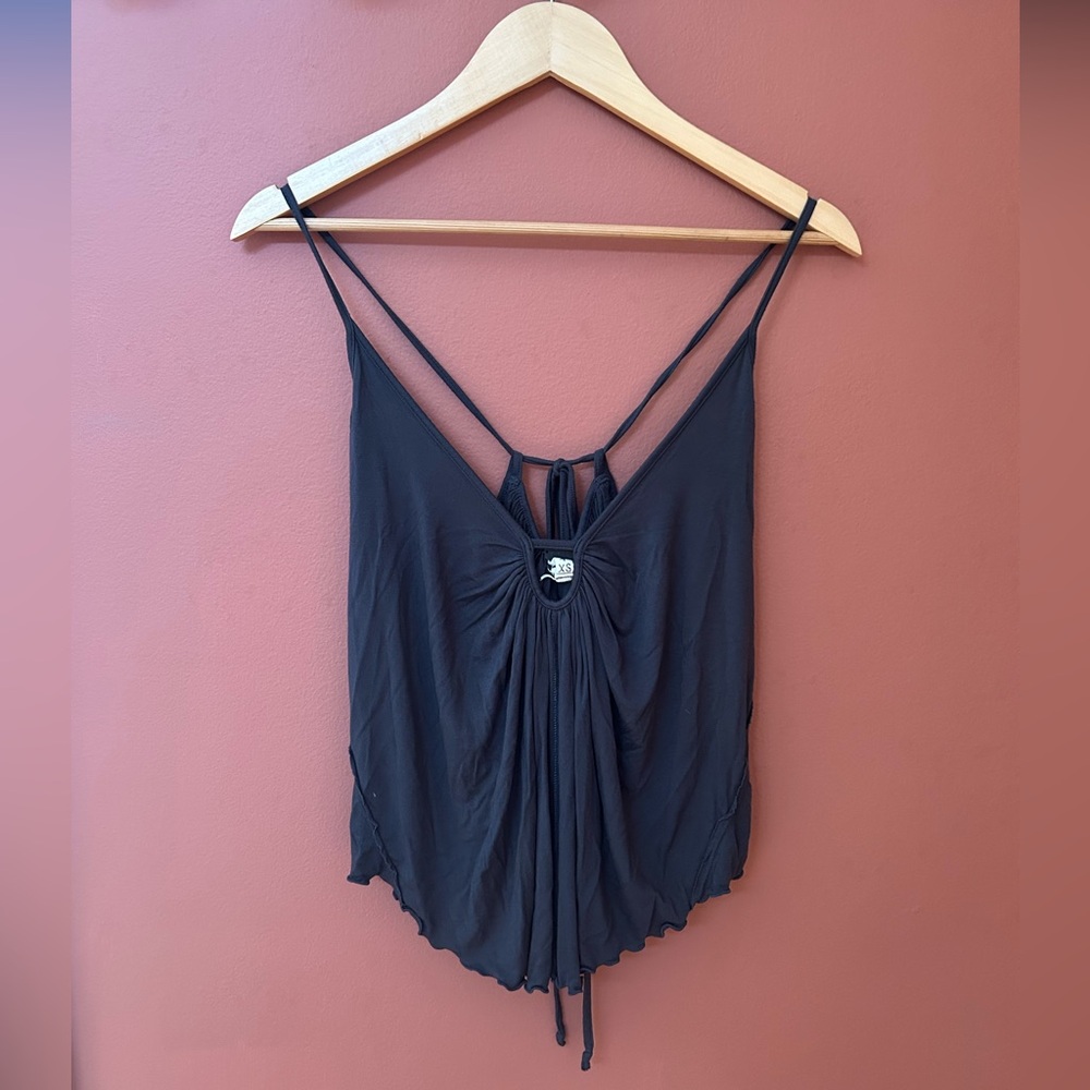 We the free people gray strappy tank top